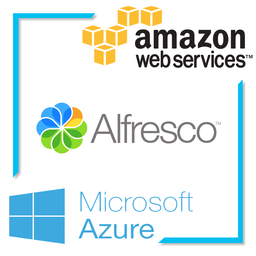 Amazon -Azure -Alfresco